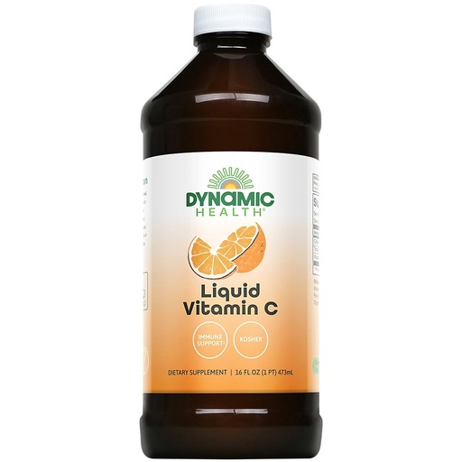 [BRSWKEA7DFYQIA3I] Dynamic Health Liquid Vitamin C - Reduced Bot : 10039: Liq, Citrus (Btl-Plastic) 1000mg 16oz