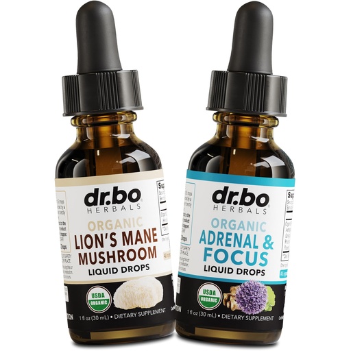 [BRSRAEAECF4AOEL6] Lions Mane Mushroom & Adrenal Drops - Organic Lion's Mane Mushroom Liquid Tincture & Adrenal and Focus Supplement Drops, Fog, Brain Health Supplements - Organic Lions Extract Cortisol Support