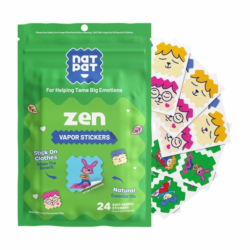 [BRSRMGIBOUDRGFDV] NATPAT Zen Patch Mood Calming Stickers for Kids and Adults - Chemical and Drug Free, Mood Support for Relaxation, Calm and Emotion Regulation - BuzzPatch Natural Patch (24 Pack)