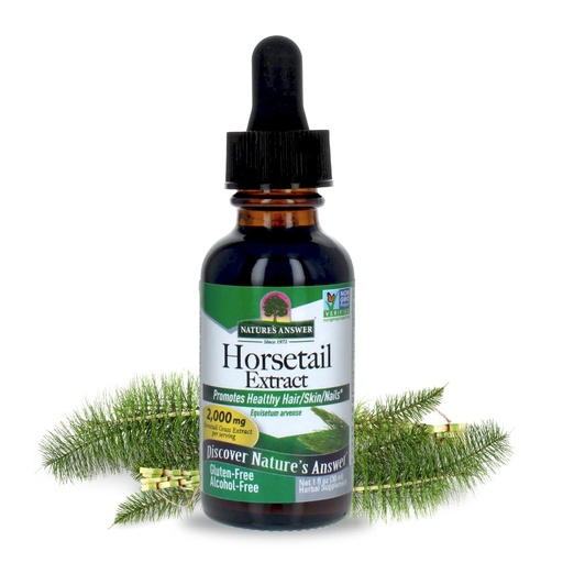 [BRSWIYTYCUOAG3TI] Nature's Answer Horsetail Herb | Promotes Healthy Hair, Skin & Nails | Made in the USA | Gluten-Free, Alcohol-Free, Kosher Certified & No Preservatives 1oz