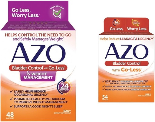 [BRSROAINPN6A23Q7] AZO Bladder Control mit Go-Less® & Weight Management Nahrungsergänzung & Bladder Control mit Go-Less Daily Supplement