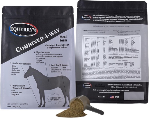 [BRSWICQQAF6RQAY7] Equerry's Combined RX 40 Feedings for 1000 lb Horse, 5lb.