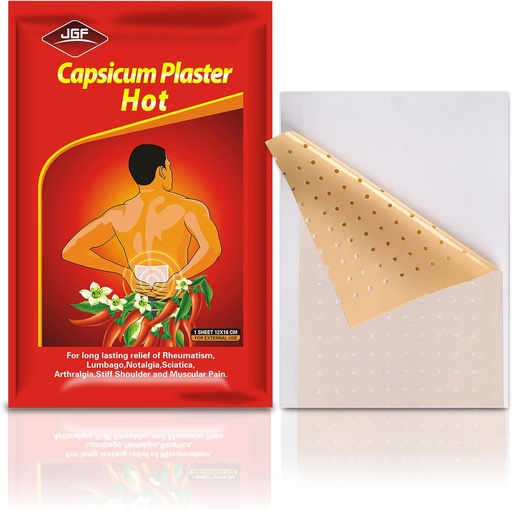 [BRSRMGDYCB6QYAIZ] 30 Count Capsaicin Patches,4.72"x7.08" Hot Capsicum Patch