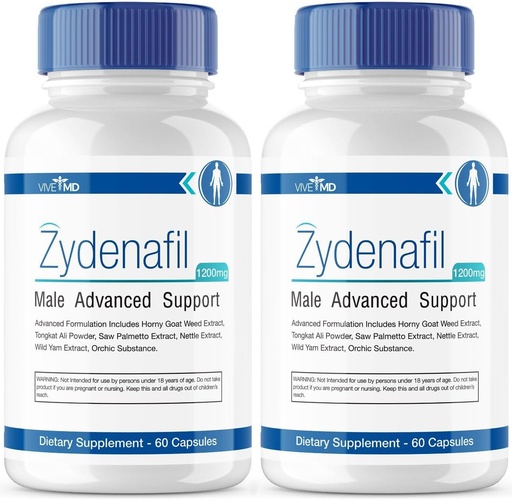 [BRSROBTQOB5GKFDU] VIVE MD Zydenafil Pills for Men Advanced Formula - Zydenafil Male Pills - Zydenafil 1200mg for Maximum Strength with Tongkat Ali, Saw Palmetto, Horny Goat Weed Reviews (2 Pack)