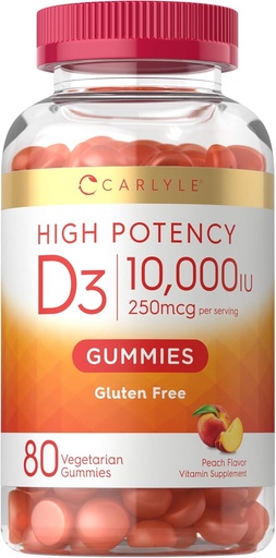 [BRSRAZQ3AV5BY2A4] Carlyle-D3-vitamin 10000iu Gummeum-ok a következő területekhez: