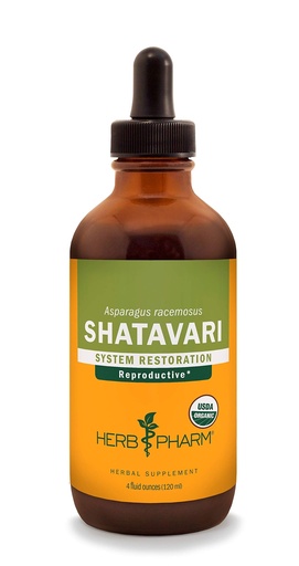 [BRSWIY37AEGBKCLE] Herb Pharm Certified Organic Shatavari Liquid Extract for Female Reproductive System Support - 4 Ounce
