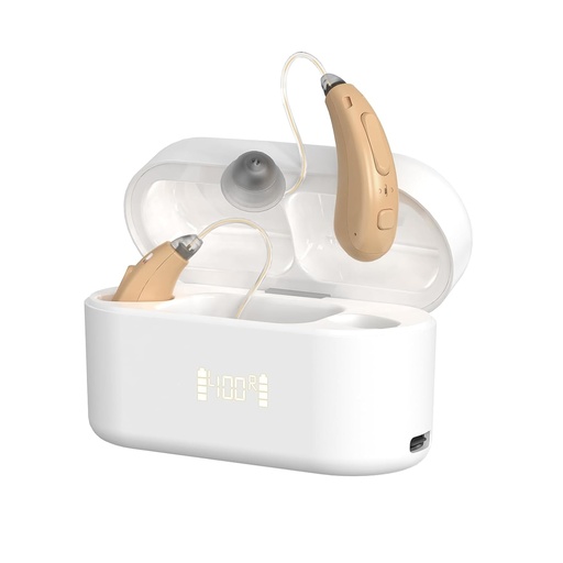 [BRSRAH3RC55Q2CTL] Hearing Aids for Seniors, Rechargeable 16-Channel OTC Hearing Aid for Adults Hearing Loss, Hearing Aid with Advance Noise Cancelling, Superior Sound Quality, Auto-On/Off