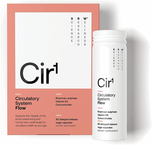 [BRSRMHD2OICQGETZ] SRW Laboratories Cir1 Flow: Support Normal Blood Pressure and Nitric Oxide Levels, Supports Blood Vessel Structure & Integrity (60 Count)