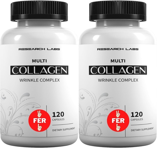 [BRSWGBD6BMIQ23AY] Research Labs 2 for 1 Promo 240 Collagen Pills - 6000 mg Per Day. Grass Fed Anti-Aging Support for Skin, Joints, Tendons, Bones, Hair and Nails. Paleo Friendly. Collagen Peptides Powder Supplement…