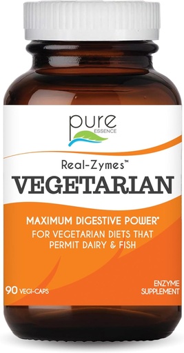 [BRSWGEDQB5YQG2DF] Real-Zymes™ Vegetarian Digestive Enzymes Supplement with Probiotics for Better Digestion - Natural Support for Relief of Bloating, Gas, Belching, Diarrhea, Constipation, IBS, etc. - 90 Caps
