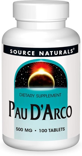 [BRSWIYT3OMAGGDLC] Source Naturals PAU D'Arco Dietary Supplement - 100 Tablets