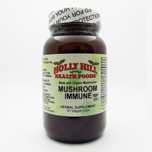 [BRSWGZQ5DENWMCL3] Holly Hill Health Foods, Mushroom Immune, 90 Vegetarian Capsules