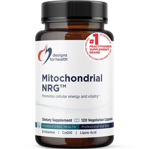 [BRSWIZ3ZBQFQADTI] Designs for Health Mitochondrial NRG - Support Cellular Vitality + Metabolism - Mitochondria Energy Supplement with Alpha Lipoic Acid, Trans Resveratrol + Curcumin Powder (120 Vegan Capsules)