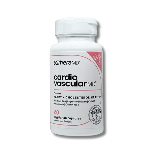 [BRSWI2Y7BUHBGFAV] ScimeraMD® CardiovascularMD Red Yeast Rice Supplement with Phytosterol Ester and CoQ10 for Heart Health and Cholesterol Support, 60 CT