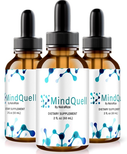 [BRSRAGIDCAFRQ23L] NutraRize (Pack of 3 MindQuell Drops, All-Natural Support Formula, Premium Addition to Support Focus and Consent, Official Mind Quell Gotas Review (90 Servings)
