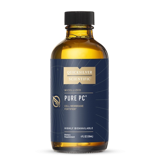 [BRSWKHQQCQIRY2IV] Quicksilver Scientific Micellized Pure PC - Phosphatidylcholine Liquid Supplement to Support Cellular & Liver Health - Superior Liposomal Absorption - Non-GMO Supportive Brain Supplement (4oz /120ml)