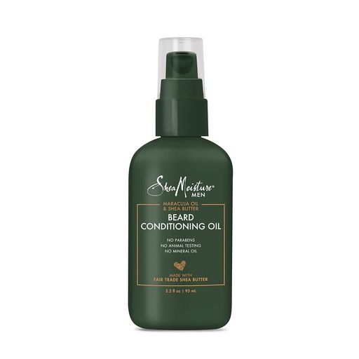 [BRSWGA3QAB5BYGTO] SheaMoisture Beard Acondicionamiento de aceite para una barba completa Maracuja aceite y manteca de mar para hidratar y suavizar 3.2 oz