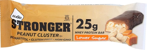 [BRSWIGQEO57BEEA7] Nugo Nutrition Stronger Bar, Peanut Cluster, 2.82 Ounce