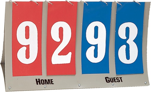 [BRSWIYABCIPRYEDU] Champion Sports FAS4 Flip A Score Tabletop Scorer, 5" Numbers
