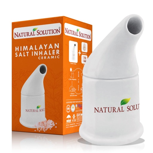 [BRSWKHDYC5YWGFD2] Natural Solution Himalayan Salt Inhaler Ceramic with Himalayan Pink Salt – A Simple and Natural Way to Enjoy a Refreshing and Soothing Salt Air Experience