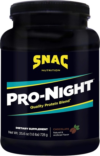 [BRSWGGQBB57QOCLO] SNAC Pro-Night Quality Protein Blend Nighttime Muscle Recovery, Suklaa