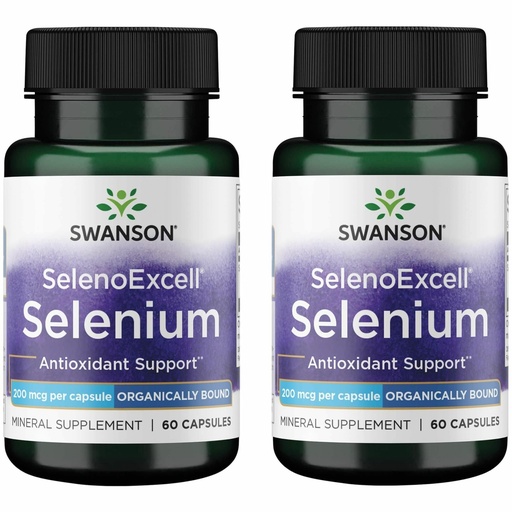 [BRSWGAAKBAHAOYA3] Swanson Selenoexcell Selenium 200 mcg 60 Capsules (2 Pack)
