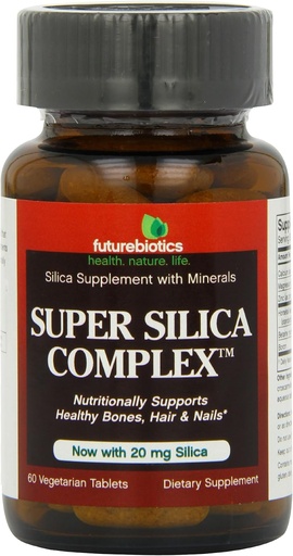 [BRSWIYYMOMNWE23Y] Futurebiotics Super Silica Complex, Veg-Tablets, 60-Count (Pack of 2)