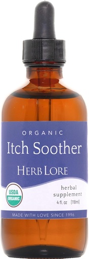 [BRSRAGIYAEFROH3P] Herb Lore Organic Itch Soothy Tincture - Sootes Nitchy Nėštumas odos ir bėrimas, skystas pieno Thistle, Dandelion & Geltona Dock kepenų paramos papildas lašai (4 fl oz)