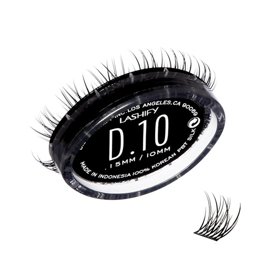 [BRSROBQCDIAWM3TB] Lashify Drama 10mm Gossamer Eyelash Extensions Refill, Black, Easy DIY False Lashes for a Natural Look