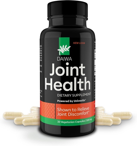 [BRSWYFQ7DMPRSHI4] Daiwa Joint Health - Tendon og Ligament Kosttilskudd med kinesisk skullcap og Acacia Catechu - Tradisjonell plantebasert formel for aktive livsstiler - Ikke-GMO, 30 vegetariske kapsler