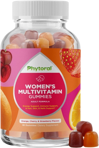 [BRSWYHYYCIDWG337] Womens Multivitamin Gummy Vitamins for Adults - Natural Multivitamin for Women Gummies and Natural Immune System Booster - Womens Gummies Adults Complete with Zinc