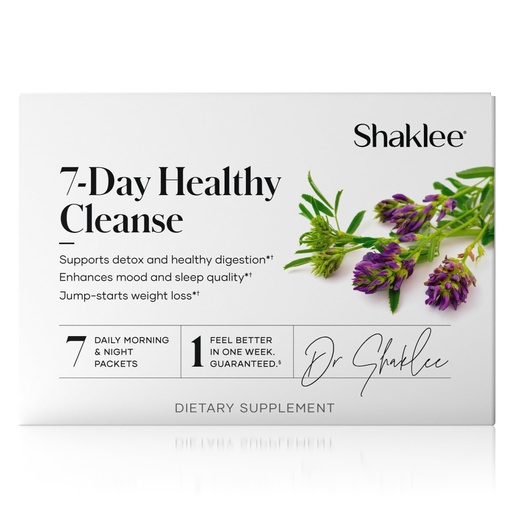 [BRSRAEIKDIJRGDLV] Shaklee - 7-Day Healthy Cleanse: Complete System Reset, and Energy Boost - With Probiotics, Liver Support, and Herbal Cleanse - Step-by-Step Guide - 7 Daily Morning & Night Packets