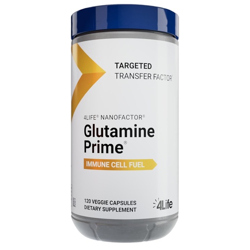 [BRSWICYGOV5R4GDG] 4Life Targeted Transfer Factor Glutamine Prime Immune Support, 120 Capsules | L-Glutamine, NanoFactor colostrum, L-Arginine, Cysteine, Amino acids, Immune cell energy, Cellular wellness, Lipoic Acid