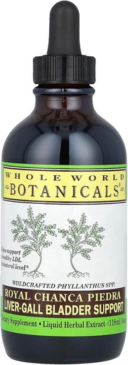 [BRSWIYD6AZ6RUGYZ] Whole World Botanicals Royal Chanca Piedra Liver-Gall Bladder Soporte 4 oz Extracto líquido, para Liver e Gall Bladder Soporte