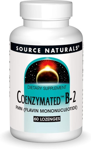 [BRSWIYQMCJ5QOYL2] Source Naturelles Coenzymated B-2 Lozenges 25mg, 60 Nombre