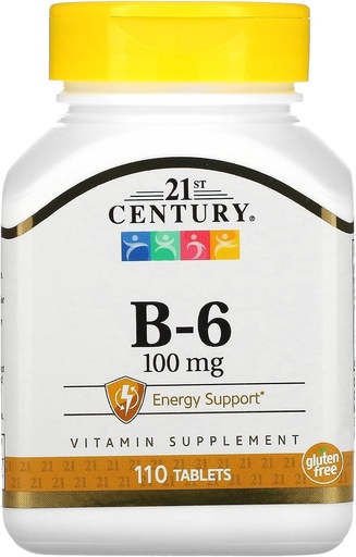 [BRSWIAATBEABGCQ7] 21st Century B 6 100 mg Tablets, 110 Count (Pack of 3)