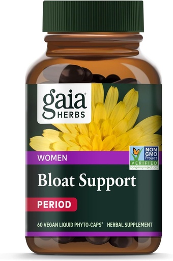 [BRSROHANA55WYD36] Gaia Herbs Bloat支助——支助Bloating和Digestion的妇女健康补充——用Dandelion Leaf、Burdock根、马尾和更多——60名Vegan Capsules(30名服务员)制作