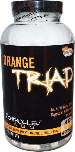 [BRSWYAAZOUFAAAD7] KONTROLOVANÉ LABS Celkový zdravotní Bundle, 45 Servings Orange Triad, 120 Orange Oximega Fish Oil, Muscle Building and Recovery Dodatek pro muže a ženy