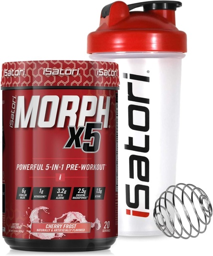 [BRSWYEIQO4IAEF3K] iSatori Morph Xtreme Intense Pre Workout - Bombsicle (20 сервий) Классическая бутылка для блондеров (Clear Bottle with Red Top)
