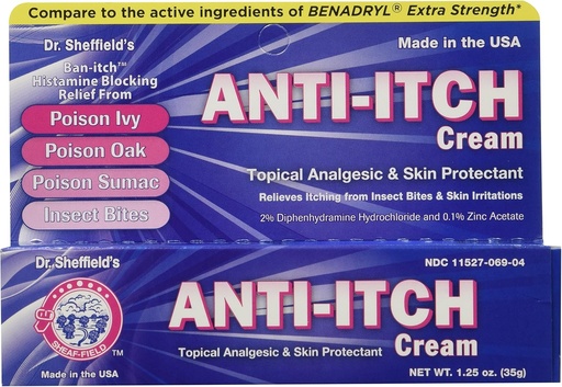 [BRSWIZQDBB5RKGDG] Anti-Itch Cream with Histamine Blocker, 1.25 oz