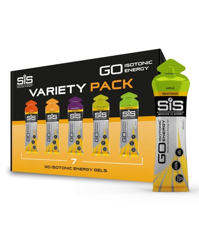 [BRSWIBTROECGYYA7] Science in Sport 60 ml Energy Gel Variety - Pack of 7
