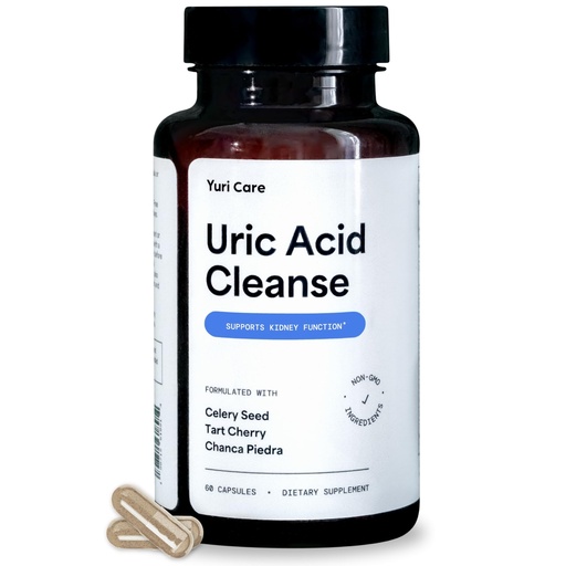[BRSRAGIFCEOQ2DLZ] Natural Uric Acid Cleanse with Celery Seed, Chanca Piedra, Pomegranate Extract, Tart Cherry Extract Capsules - Kidney Cleanse Detox & Repair for Uric Acid Flush