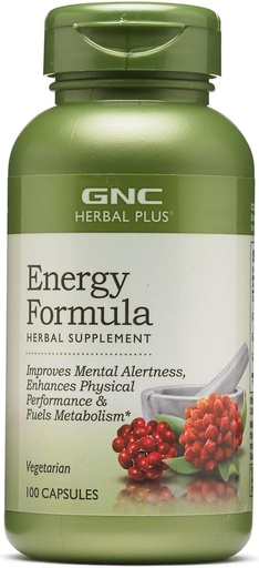 [BRSWKZYTCEPA22DY] GNC Herbal Plus Energy Formula (100 Kapseln)