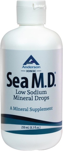 [BRSROEILBUFRGE3H] Anderson Sea M.D. terkonsentrasi Trace Mineral Drops, Ionic Electrolite Magnesium Suplemen, Aids in Muscle Cramps, Pound Magnesium dan Traid Mineral, Mudah untuk Ambil, 8.3 flflo Oz, 120 Servings