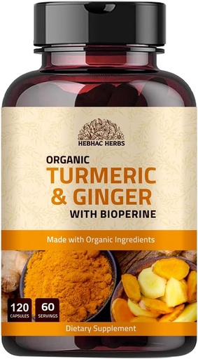 [BRSWYCQQC4IWCYLJ] Turmeric Ginger με Μαύρο πιπέρι & Ginger 1000 mg 120 κάψουλες 