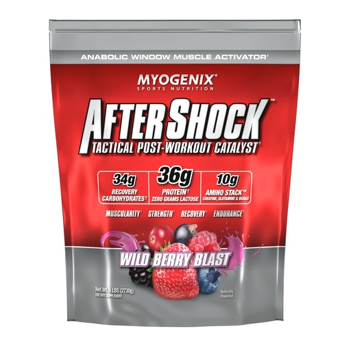 [BRSWIYIEOEEBYDI7] Myogenix Aftershock Post Workout — Muscle Growth Whey Protein Powder — Speeds Up Muscle Growth and Recovery — Supports Joint Health and Replenishes Glycogen — Wildberry Blast, 6 lbs