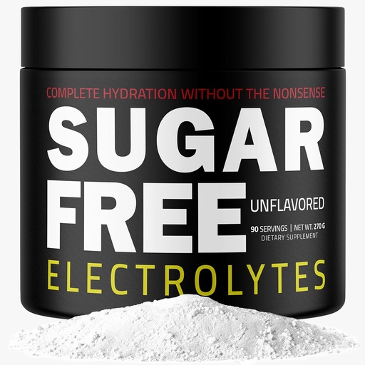 [BRSRAFD2CAJWEHYY] – Rapid Hydration Powder, Zero Calorie, Essential Raw Electrolytes Blend, Keto Friendly with No Sugar, Raw Electrolyte Powder (Unflavored)