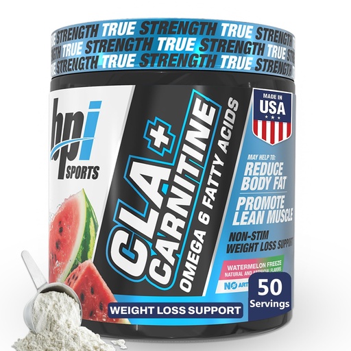 [BRSWECQRC4PQOFLB] BPI Sports CLA+Carnitine – CLA L Carnitine & Linoleic Acid – L Carnitine Supplement for Weight Loss, Metabolism & Lean Muscle – Caffeine Free – Watermelon – 50 Servings – 12.34 oz