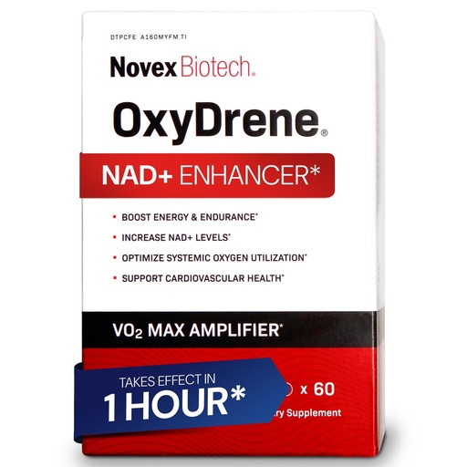 [BRSW2GAPDF5WCHI4] Novex Biotech Oxydrene NAD+ Enhancer - Natural Supplement Promoting Metabolism and Cardiovascular Support for Men and Women - (60 Capsules)