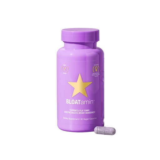 [BRSW2BIYBNYGCG3D] HAIRtamin BLOATamin - Vegan Synergistic Blend | Bloating Relief Supplement Capsule | Men & Women | Digestive Enzymes for Bloating Relief, Gas Stomach Pain, Water Retention, and Discomfort (1-Pack)